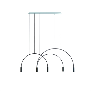 Estiluz Volta 5 Pendelleuchte 3000K Schwarz