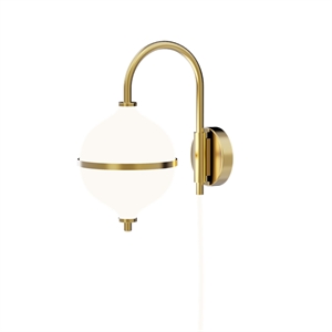 Rebello Eternal Moonlight Wandlampe Ø15 Weiß Leitung