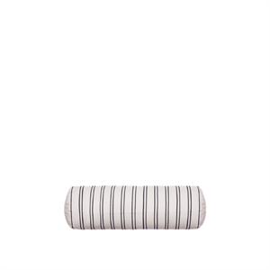 Ferm Living Twill Nackenrolle Off-White/ Schwarz