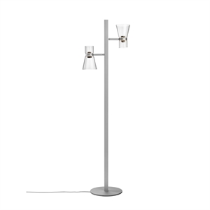 Flos Nocturne F2 Kegel- Stehlampe Silber