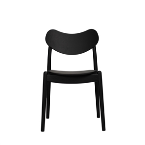 Ro Collection Hybrid Esszimmerstuhl, schwarz lackierte Eiche