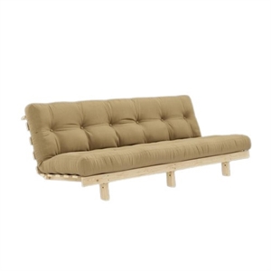 Karup Lean Schlafsofa mit Alpha Matratze 130x200 Beige/Roh