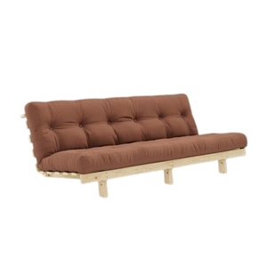 Karup Lean Schlafsofa mit Alpha Matratze 130x200 Tonbraun/Roh