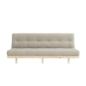 Karup Lean Sofa Schlafsofa mit Matratze 130x190 Beige/Roh