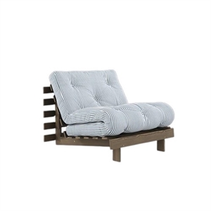 Karup Roots Schlafsofa mit Matratze 90x200 Johannisbrotbraun/Strandblau