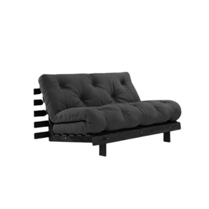 Karup Roots Schlafsofa mit Roots Matratze 140x200 Dunkelgrau/Schwarz Lackiert