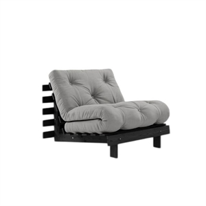 Karup Roots Schlafsofa mit Matratze 90x200 Schwarz Nacht/ Grau
