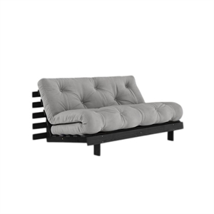 Karup Roots Schlafsofa mit Roots Matratze 160x200 Grau/ Schwarz Lackiert