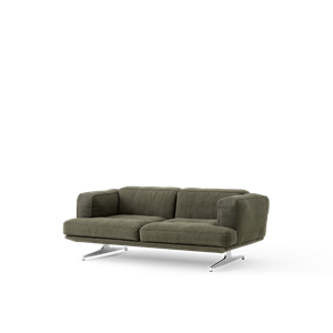 &Tradition Inland AV22 2-Sitzer-Sofa Ton 0014/poliertes Aluminium