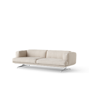 &Tradition Inland AV23 Sofa 3-Personen Ton 0011/Poliertes Aluminium