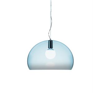 Kartell FL/Y Pendelleuchte Hellblau Klein