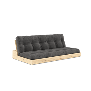 Karup Design Lampensockel Schlafsofa mit 5-lagiger Matratze, Klar/ Anthrazit