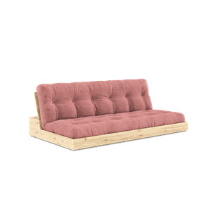 Karup Design Lampensockel Schlafsofa mit 5-lagiger Matratze, Klar/ Rosa