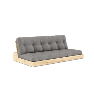 Karup Design Lampensockel Schlafsofa mit 5-Lagen-Matratze, Klar/ Grau