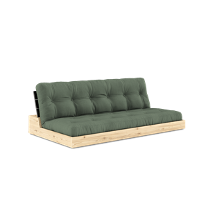 Karup Design Lampensockel Schlafsofa mit 5-Lagen-Matratze Nachtschwarz/ Olivgrün