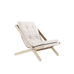 Karup Design Boggie Sessel mit Matratze Outdoor 401 Weiß/Buche Geölt