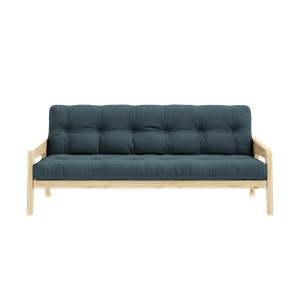 Karup Design Grab Sofa M. 5-Lagen-Matratze Petrolblau/Klarlack