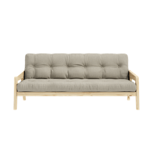 Karup Design Grab Sofa M. 5-Lagen-Matratze 914 Leinen/Klarlack