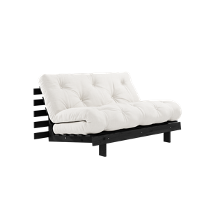 Karup Design Roots Schlafsofa mit Roots-Matratze 140x200 Natur/Schwarz Lackiert