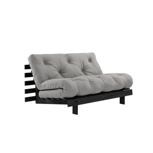 Karup Roots Schlafsofa mit Roots Matratze 140x200 Grau/ Schwarz Lackiert