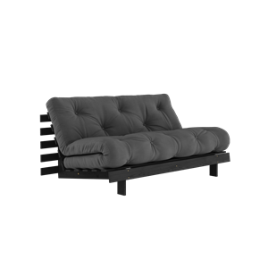 Karup Design Roots Schlafsofa mit Roots-Matratze 160x200 Dunkelgrau/Schwarz Lackiert