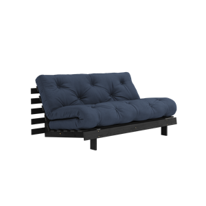 Karup Design Roots Schlafsofa mit Roots-Matratze 160x200 Marineblau/Schwarz Lackiert