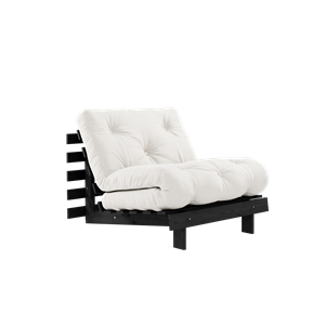 Karup Design Roots Schlafsofa mit Matratze 90x200 Nachtschwarz/Natur