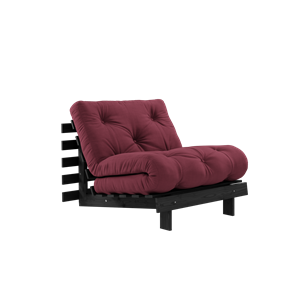 Karup Design Roots Schlafsofa mit Matratze 90x200 Black Night/Bordeaux