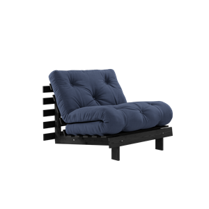 Karup Design Roots Schlafsofa mit Matratze 90x200 Nachtschwarz/Marineblau