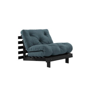 Karup Design Roots Schlafsofa mit Matratze 90x200 Black Night/Petroleum