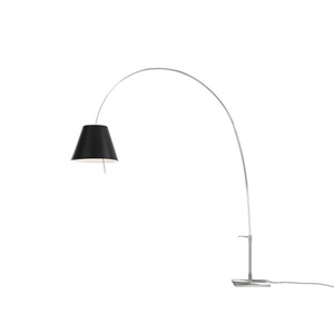 Luceplan Lady Costanza Stehlampe Alu Körper, Schwarzer Schirm