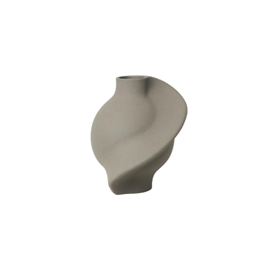 Louise Roe Keramikvase Pirout 01, sandfarben, Grau