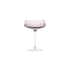 Louise Roe Champagner Coupe, Cut, Champagnerglas, 4er-Set, Rosé