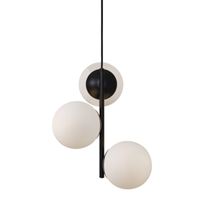 Nordlux Lilly Pendelleuchte Opal/ Schwarz