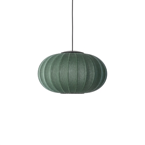 Von Made By Hand, Ovale Pendelleuchte Ø57 Tweed Green LED