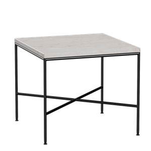 Fritz Hansen Planner Couchtisch 45x45 cm Creme/ Schwarz