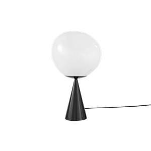 Tom Dixon Melt Cone Fat Tischlampe Opal/ Schwarz