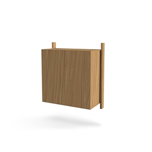 Mazo MOD Modell 13 Regalsystem 2x875 Schiene + Schrank Eiche