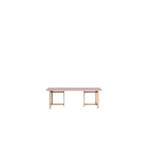 MOEBE Rechteckiger Esstisch 220x90 Soft Lilac