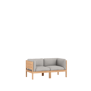 Modulares 2-Sitzer-Sofa MOEBE mit Seitenteilen Autum 101