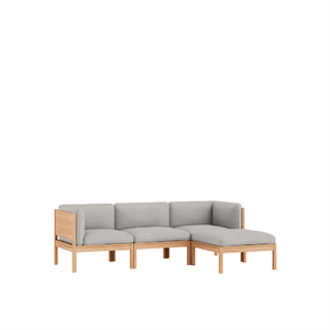 MOEBE Modulares 3-Sitzer-Sofa mit Seiten und Chaiselongue Autum 101