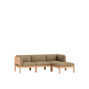 MOEBE Modulares 3-Sitzer-Sofa mit Seiten und Chaiselongue Autum 221