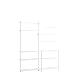 MOEBE S.200.2.D Regalsystem Weiß/Weiß