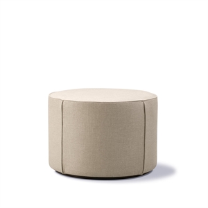 Fredericia Furniture Mono Pouf Ø55 Grand Leinen Natur
