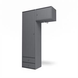 Montana Selection Kleiderschrank II mit Kleiderstange 36-Kohle