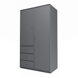 Montana Selection Kleiderschrank III mit Sockel 36-Kohle