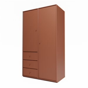 Montana Selection Kleiderschrank III mit Sockel 146-Haselnuss