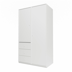 Montana Selection Kleiderschrank III mit Sockel 01-Weiß