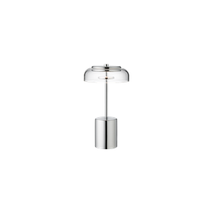 Nuura Blossi Tragbare Lampe Mini Chrom/ Klar