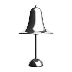 Verner Panton Pantop Tischlampe Ø23 Chrom